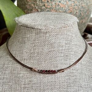 Grunge Garnet Choker